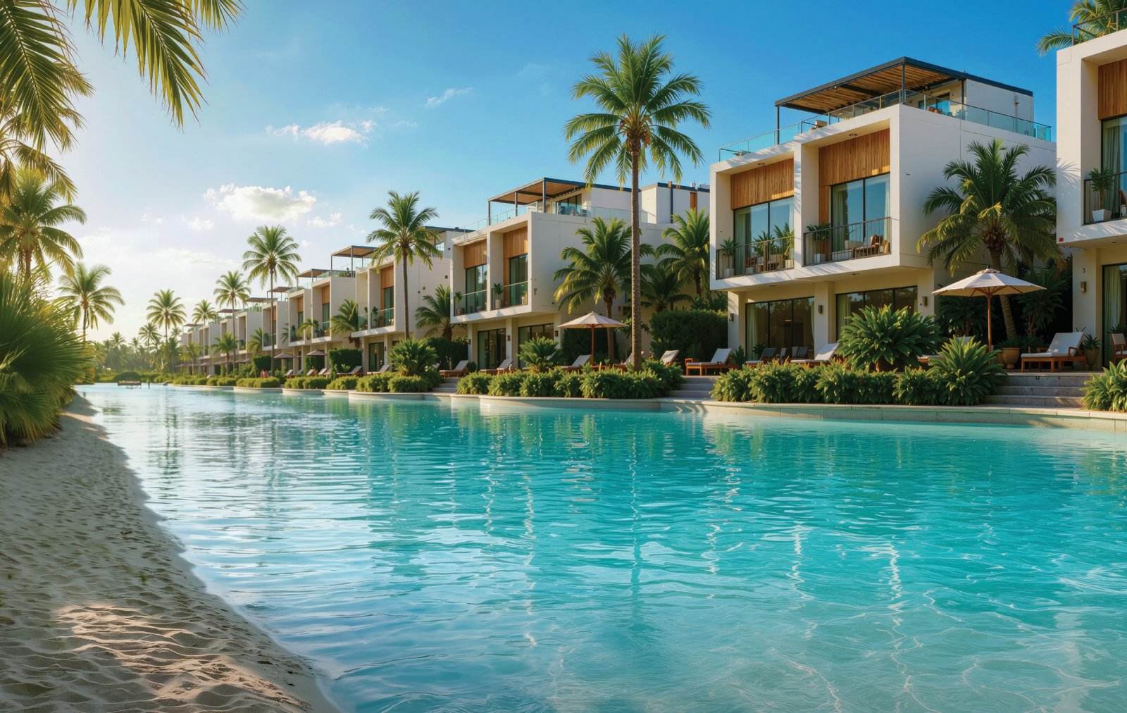 The crystal lagoon at Sukoon